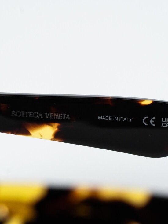 Bottega Veneta Women Sunglasses Havana Brown Shield BV1093S 002 BRAND NEW